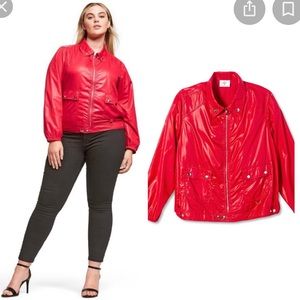 Proenza Schouler for Target plus size red jacket.